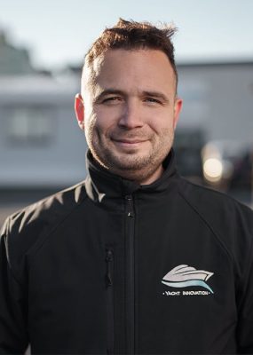 Photo of Cameron Carroll from the Yacht Innovation team