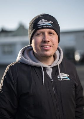 Photo of Jacob Edwards from the Yacht Innovation team